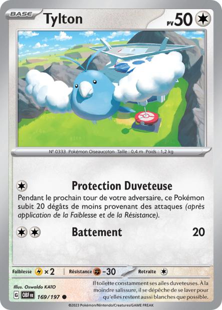 Carte Pokémon Tylton 169/197 Flammes Obsidiennes EV03 LorenZone