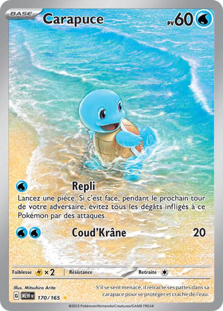 Carte Pokémon Chenipan 172/165 MEW 151 EV3_5  Neuf FR LorenZone