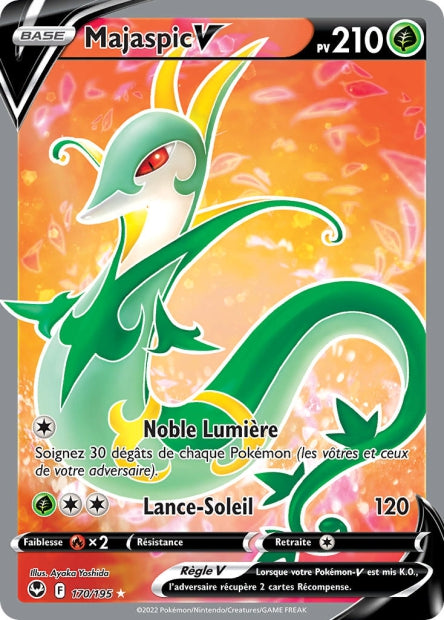 Carte Pokémon Majaspic V 170/195 SIT Tempete Argentee EB12 Neuf FR LorenZone