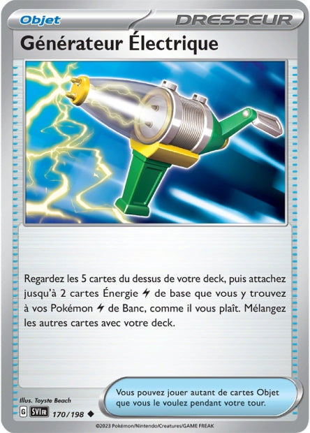 Carte Pokémon Générateur Électrique 170/198 SV1 EV01 LorenZone