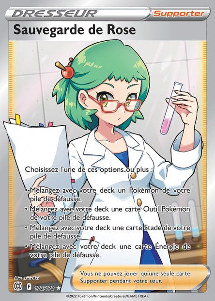 Carte Pokémon Sauvegarde de Rose 172/172 BRS EB09 LorenZone