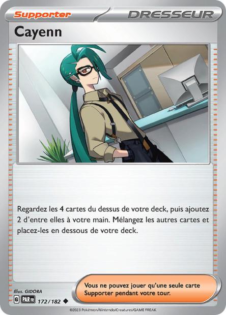 Carte Pokémon Cayenn 172/182 PAR Faille Paradoxe EV04 Neuf FR LorenZone