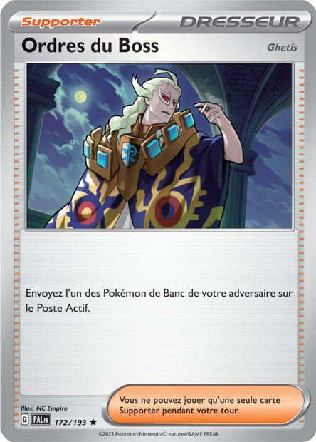 Carte Pokémon Ordres du Boss (Ghetis) 172/193 PAL EV02 LorenZone