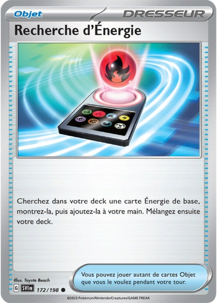 Carte Pokémon Recherche d’Énergie 172/198 SV1 EV01 LorenZone