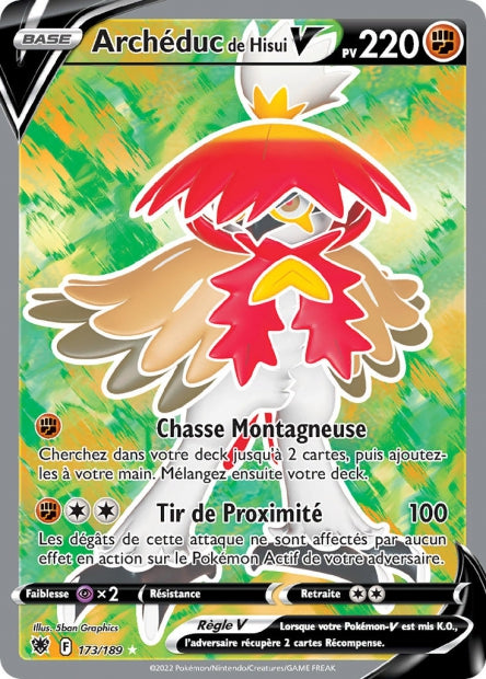 Carte Pokémon Archéduc de Hisui V 173/189 ASR EB10 LorenZone