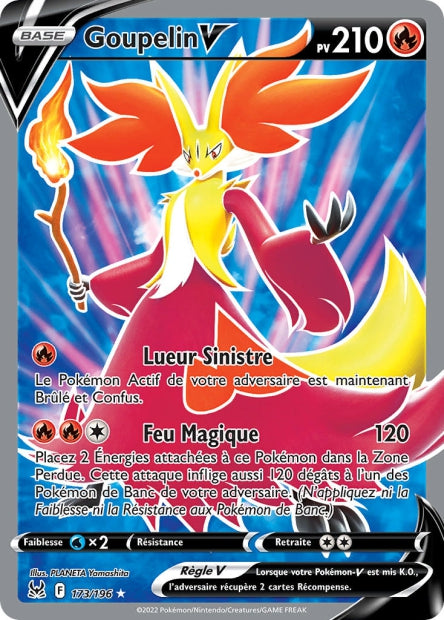 Carte Pokémon Goupelin V 173/196 LOR Origine Perdue EB11 Neuf FR LorenZone