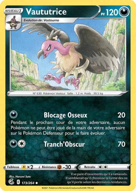 Carte Pokémon Vaututrice 173/264 FST EB08 LorenZone