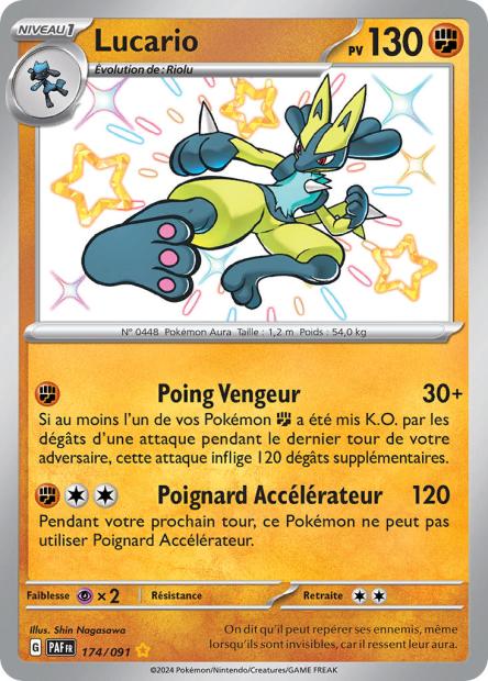 Carte Pokémon Lucario 174/091 Destinees de Palea EV4_5 LorenZone