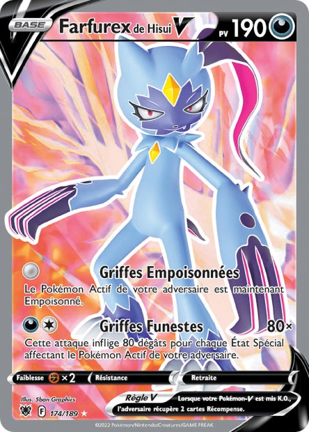 Carte Pokémon Farfurex de Hisui V 174/189 ASR EB10 LorenZone