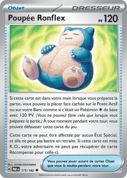 Carte Pokémon Poupée Ronflex 175/182 PAR Faille Paradoxe EV04 Neuf FR LorenZone