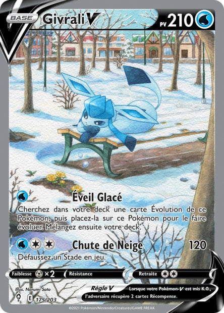 Carte Pokémon Givrali V 175/203 EVS EB07 LorenZone