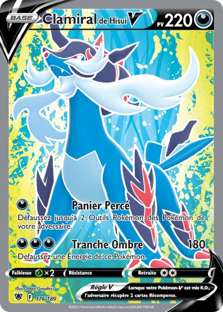 Carte Pokémon Clamiral de Hisui V 176/189 ASR EB10 LorenZone