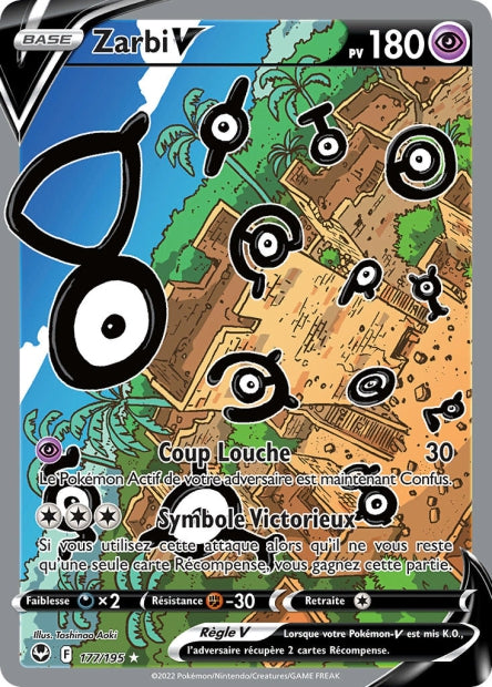 Carte Pokémon Zarbi V 177/195 SIT Tempete Argentee EB12 Neuf FR LorenZone