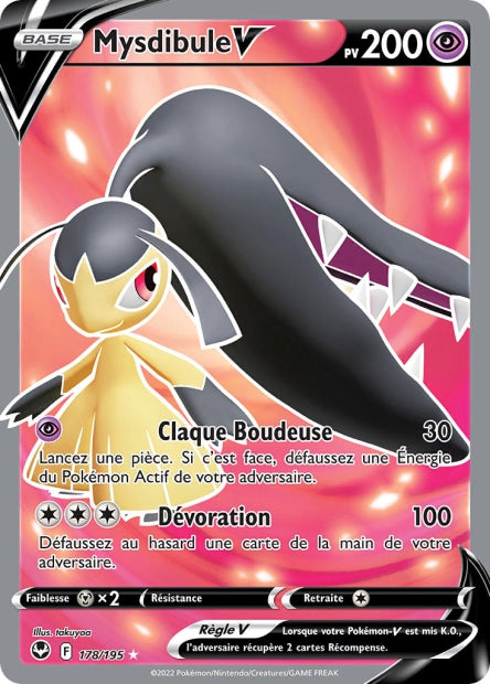 Carte Pokémon Mysdibule V 178/195 SIT Tempete Argentee EB12 Neuf FR LorenZone