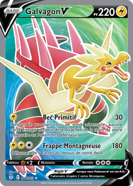 Carte Pokémon Galvagon V 178/203 EVS EB07 LorenZone