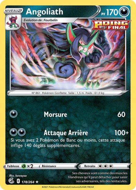 Carte Pokémon Angoliath 178/264 FST EB08 LorenZone