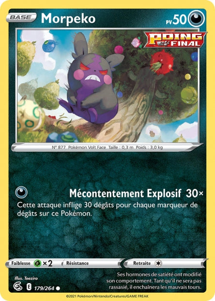 Carte Pokémon Morpeko 179/264 FST EB08 LorenZone