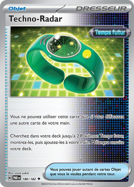 Carte Pokémon Techno Radar 180/182 PAR Faille Paradoxe EV04 Neuf FR LorenZone