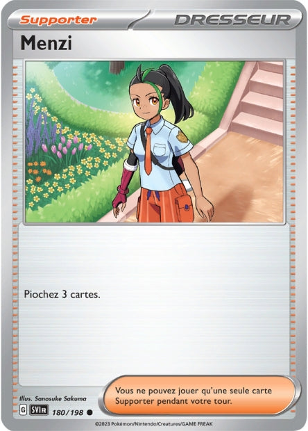 Carte Pokémon Menzi 180/198 SV1 EV01 LorenZone