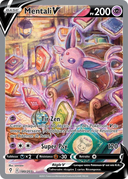 Carte Pokémon Mentali V 180/203 EVS EB07 LorenZone