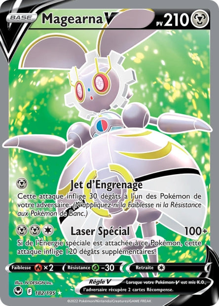 Carte Pokémon Magearna V 182/195 SIT Tempete Argentee EB12 Neuf FR LorenZone