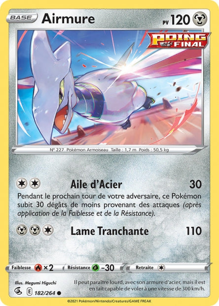 Carte Pokémon Airmure 182/264 FST EB08 LorenZone