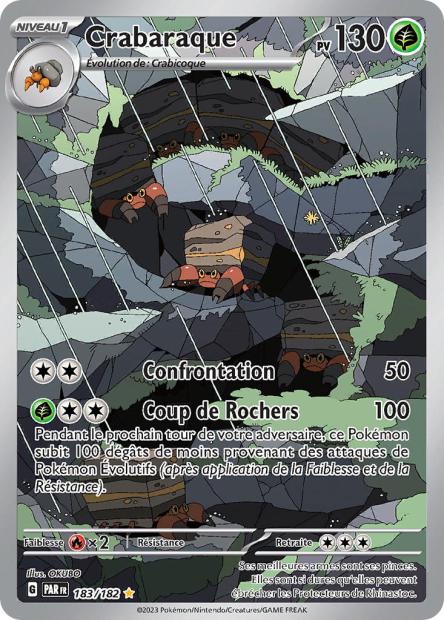 Carte Pokémon Crabaraque 183/182 PAR Faille Paradoxe EV04 Neuf FR LorenZone