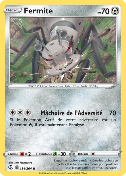 Carte Pokémon Fermite 184/264 FST EB08 LorenZone