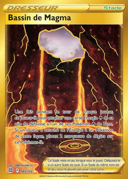 Carte Pokémon Bassin de Magma 185/172 BRS EB09 LorenZone