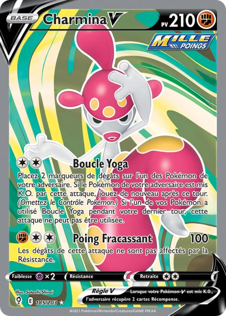 Carte Pokémon Charmina V 185/203 EVS EB07 LorenZone