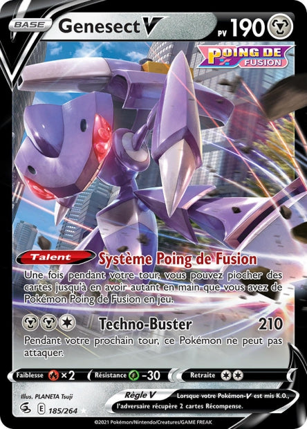 Carte Pokémon Genesect V 185/264 FST EB08 LorenZone