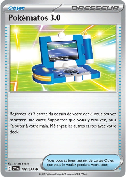 Carte Pokémon Pokématos 3.0 186/198 SV1 EV01 LorenZone