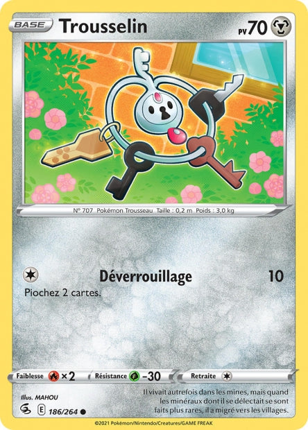 Carte Pokémon Trousselin 186/264 FST EB08 LorenZone