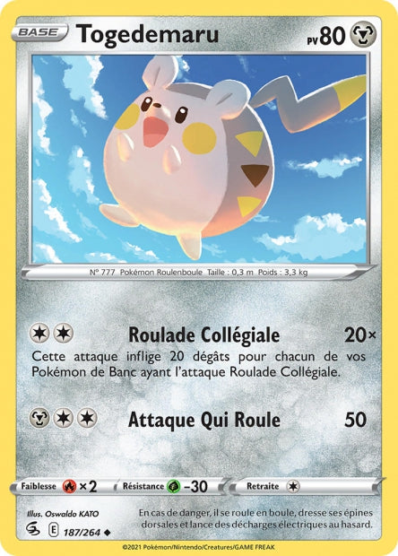 Carte Pokémon Togedemaru 187/264 FST EB08 LorenZone