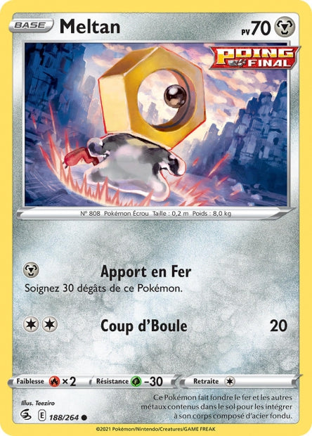 Carte Pokémon Meltan 188/264 FST EB08 LorenZone