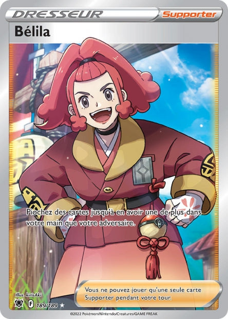 Carte Pokémon Bélila 189/189 ASR EB10 LorenZone
