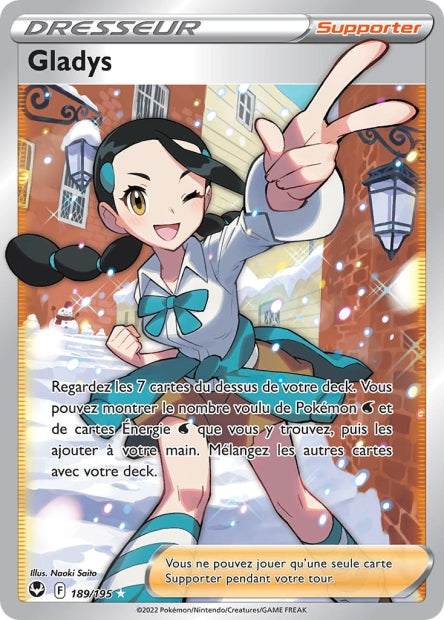 Carte Pokémon Gladys 189/195 SIT Tempete Argentee EB12 Neuf FR LorenZone