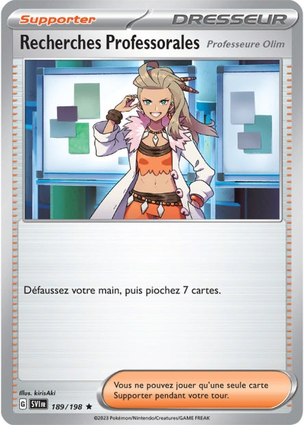 Carte Pokémon Recherches Professorales 189/198 SV1 EV01 LorenZone