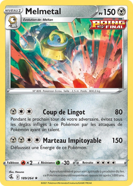 Carte Pokémon Melmetal 189/264 FST EB08 LorenZone