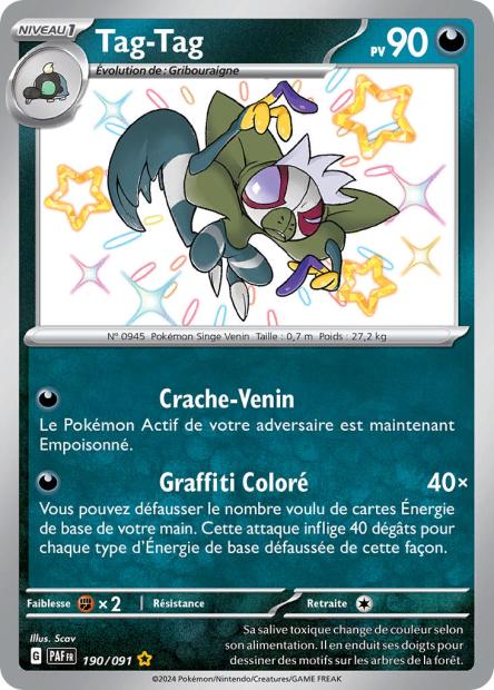 Carte Pokémon Tag-Tag 190/091 Destinees de Palea EV4_5 LorenZone