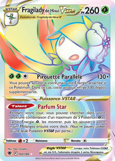 Carte Pokémon Fragilady de Hisui VSTAR 190/189 ASR EB10 LorenZone