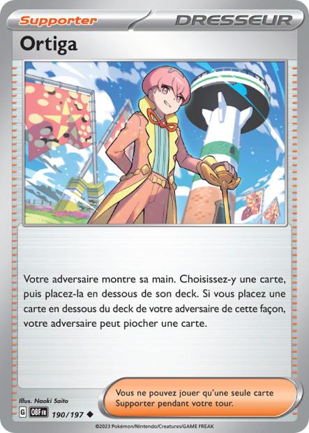 Carte Pokémon Ortiga 190/197 Flammes Obsidiennes EV03 LorenZone