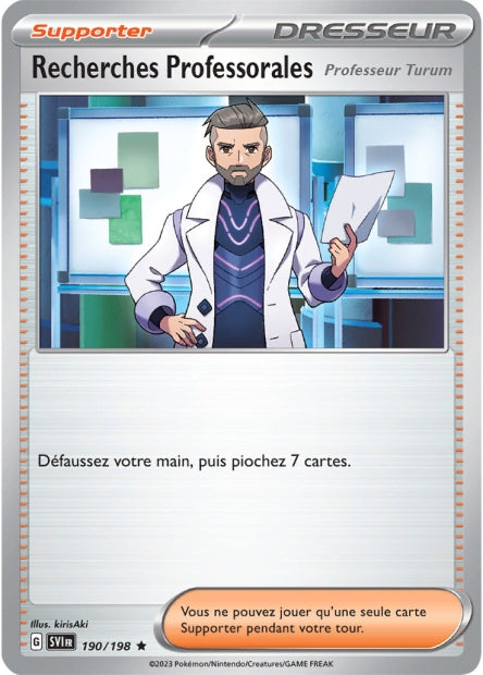 Carte Pokémon Recherches Professorales 190/198 SV1 EV01 LorenZone