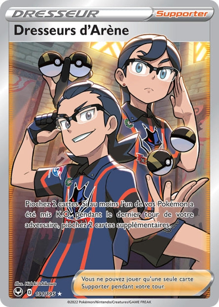 Carte Pokémon Dresseur d’Arène 191/195 SIT Tempete Argentee EB12 Neuf FR LorenZone