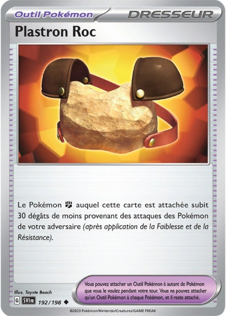 Carte Pokémon Plastron Roc 192/198 SV1 EV01 LorenZone
