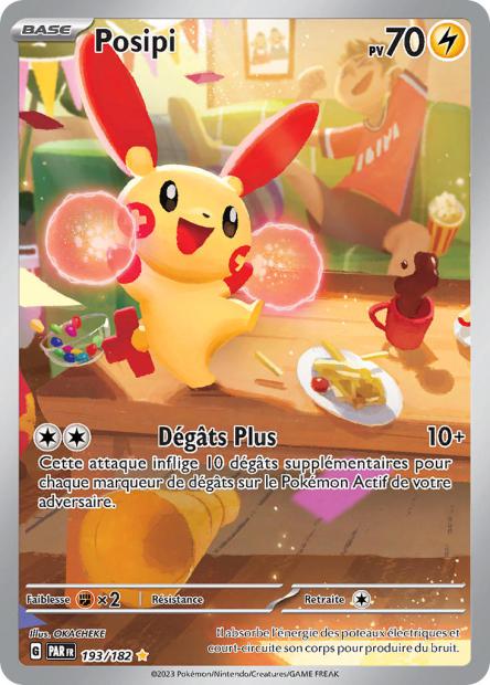 Carte Pokémon Posipi 193/182 PAR Faille Paradoxe EV04 Neuf FR LorenZone