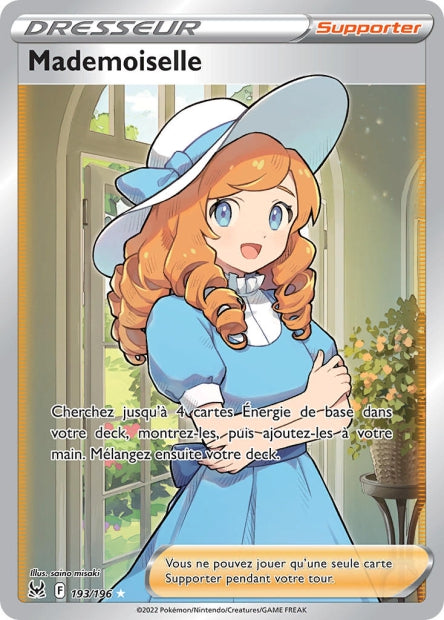Carte Pokémon Mademoiselle 193/196 LOR Origine Perdue EB11 Neuf FR LorenZone