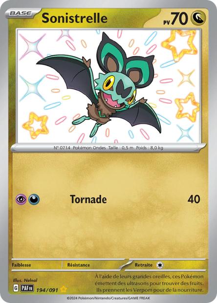 Carte Pokémon Sonistrelle 194/091 Destinees de Palea EV4_5 LorenZone