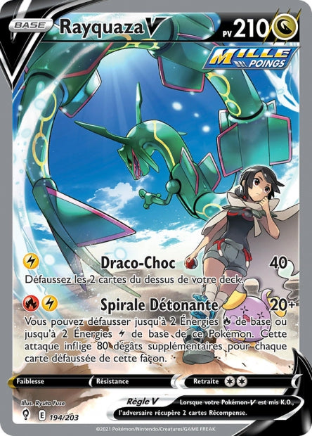 Carte Pokémon Rayquaza V 194/203 EVS EB07 LorenZone
