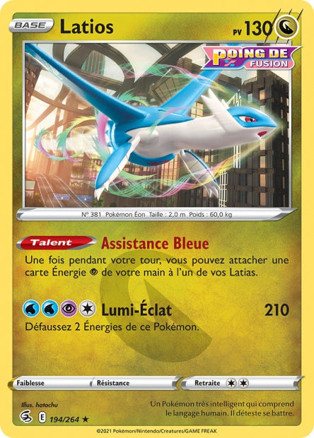 Carte Pokémon Latios 194/264 FST EB08 LorenZone